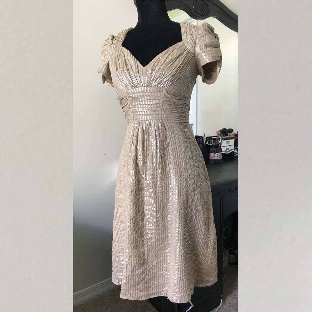 Betsy Johnson cream dress